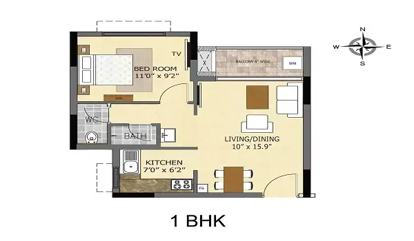 Featured Image of 1 Bhk Floor Plan Sobha Elan Apartments