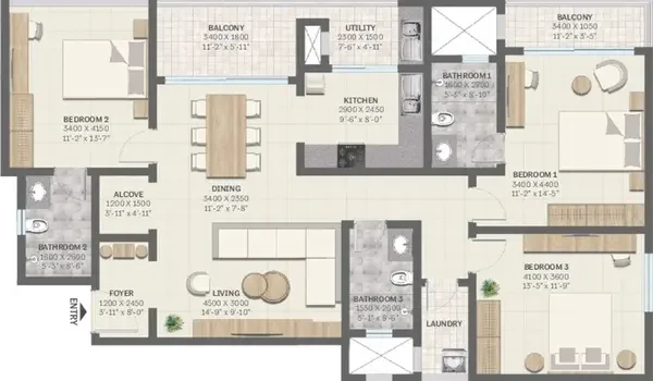 Featured Image of 3 Bhk Floor Plan Sobha Elysia