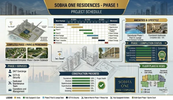 Featured Image of Sobha One Residences Phase 1 Project Schedule